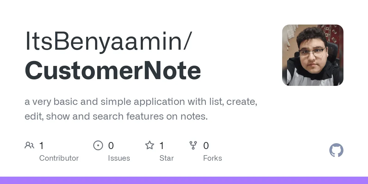 CustomerNote - A simple compose application sample