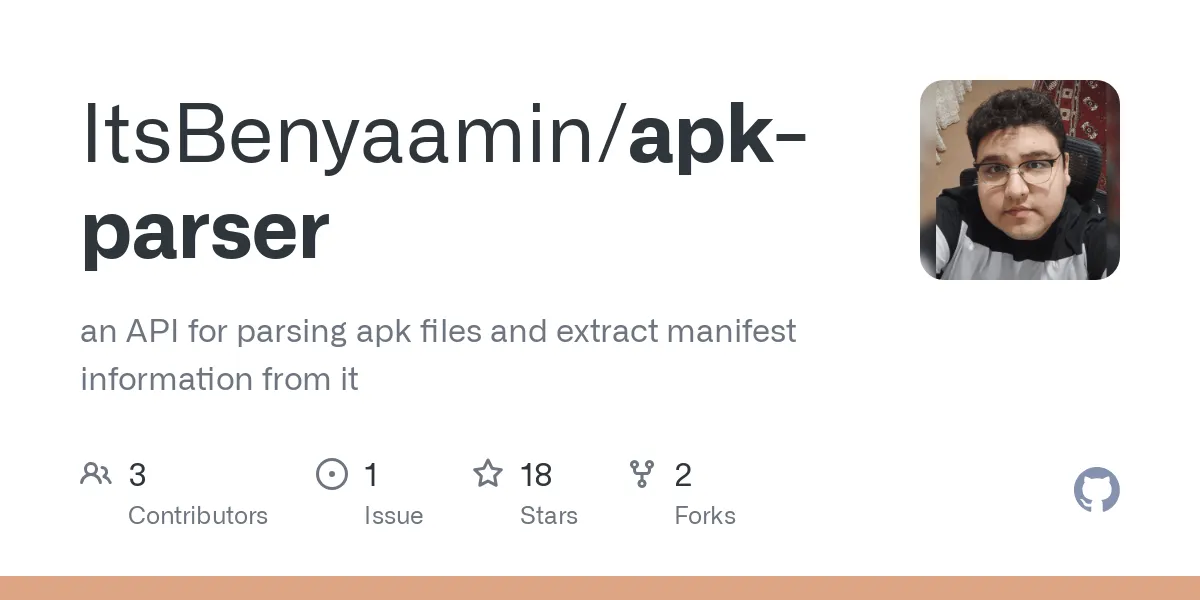An API for parsing apk files and extract manifest information from it